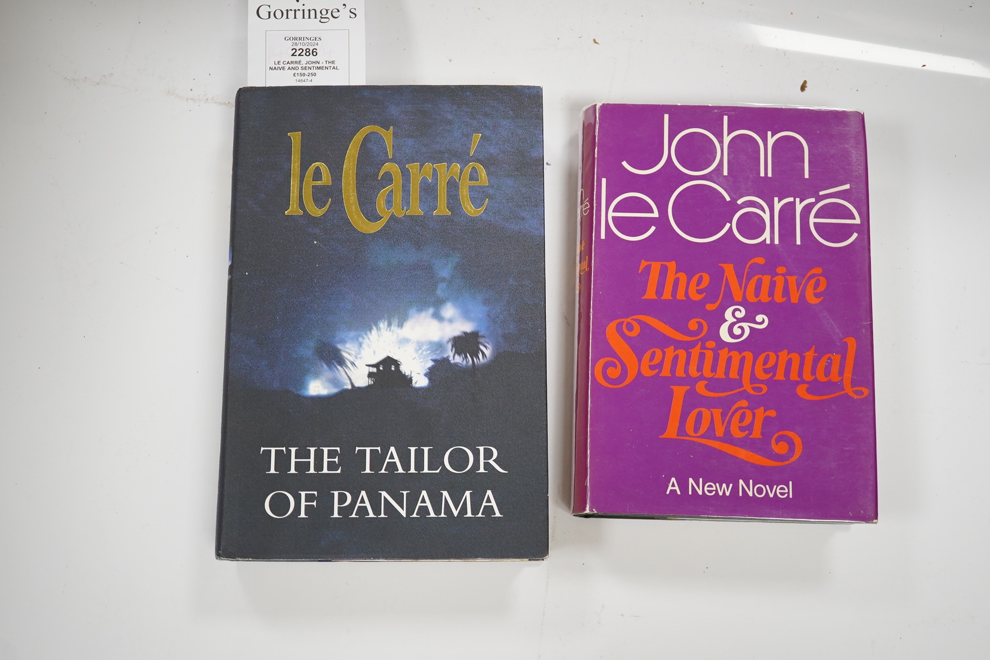 Le Carré, John - The Naive and Sentimental Lover. First Edition (signed by author). publisher's cloth and d/wrapper. Hodder and Stoughton, 1971; Le Carré, John - The Tailor of Panama. First Edition (signed by author). 2